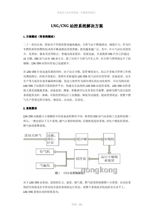 LNGCNG站控系统解决方案