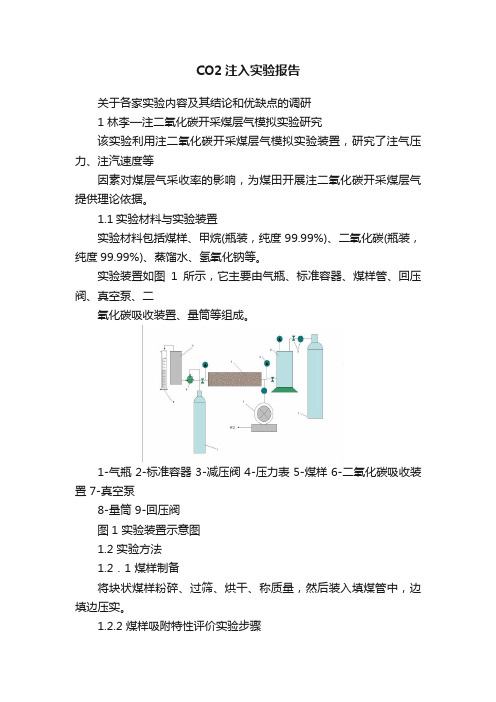 CO2注入实验报告