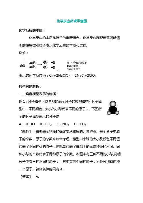 九年级化学反应微观示意图剖析