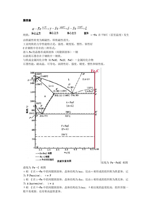 铁碳相图归纳