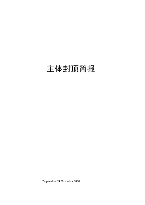 主体封顶简报
