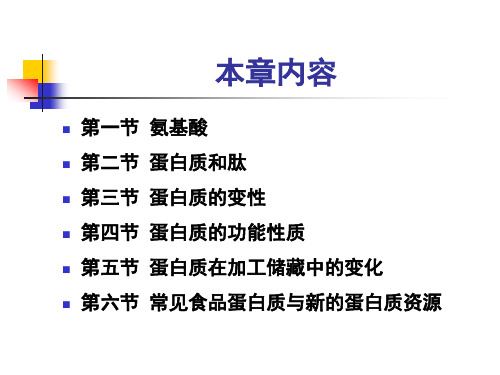 食品化学第三章蛋白质课件.ppt