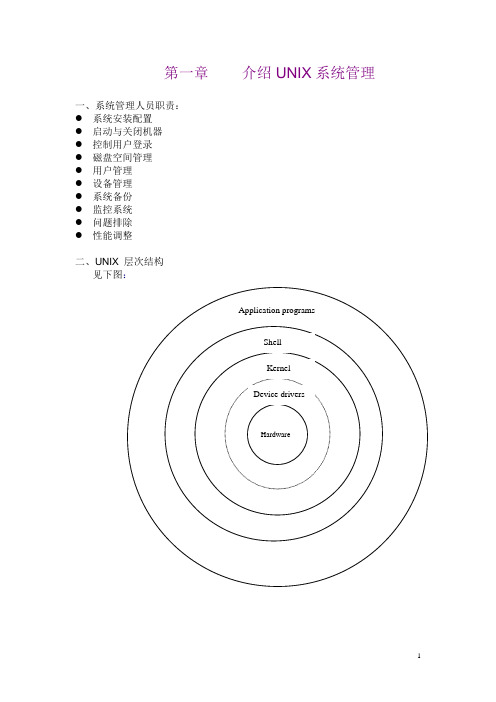 UNIX系统管理