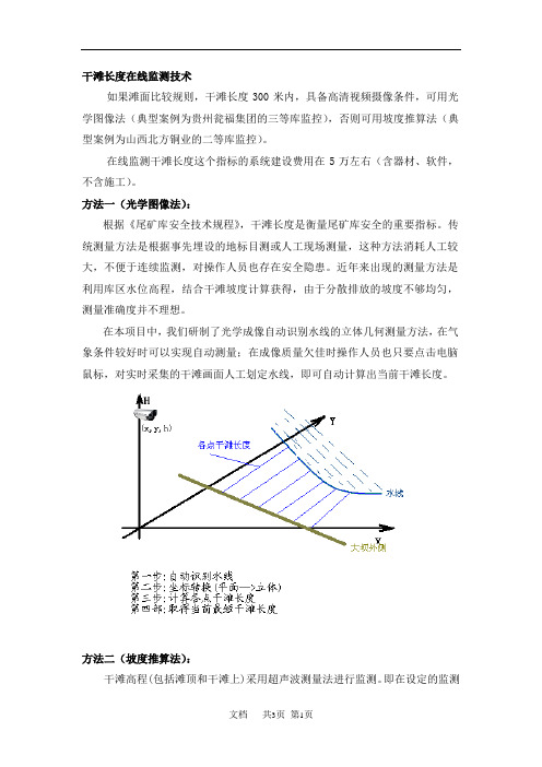 干滩长度自动识别计算技术