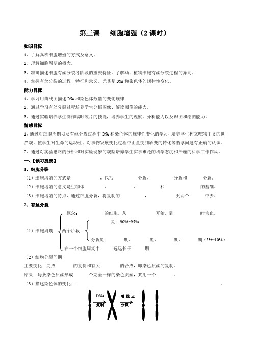 细胞增殖学案