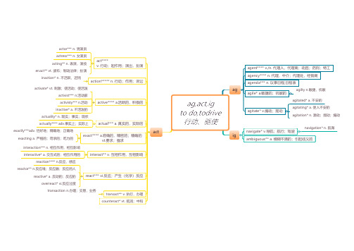 ag,act,ig 动,做--英语单词记忆思维导图