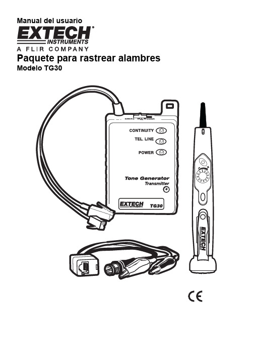 Extech TG30 电缆测试仪用户手册说明书