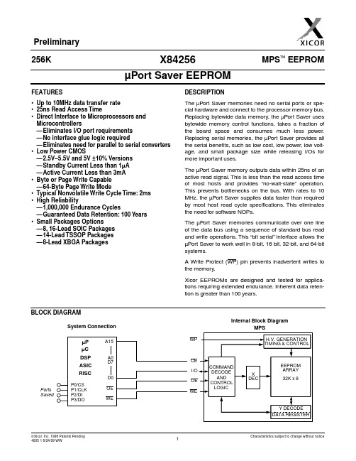 X84256S8I-1.8资料