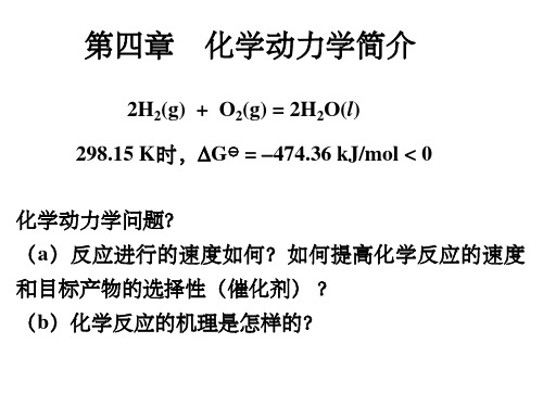 《化学动力学简介》PPT课件