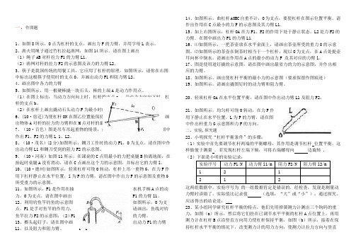 物理杠杆习题及答案