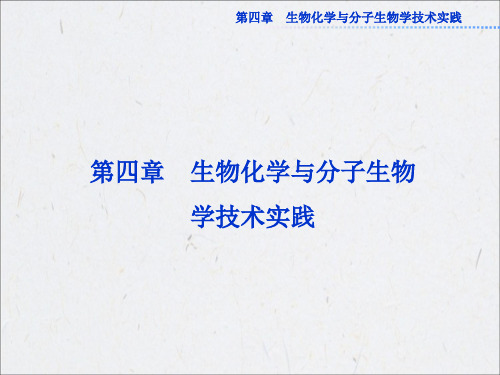 4.1生物成分的分离与测定技术-课件(苏教版选修1)