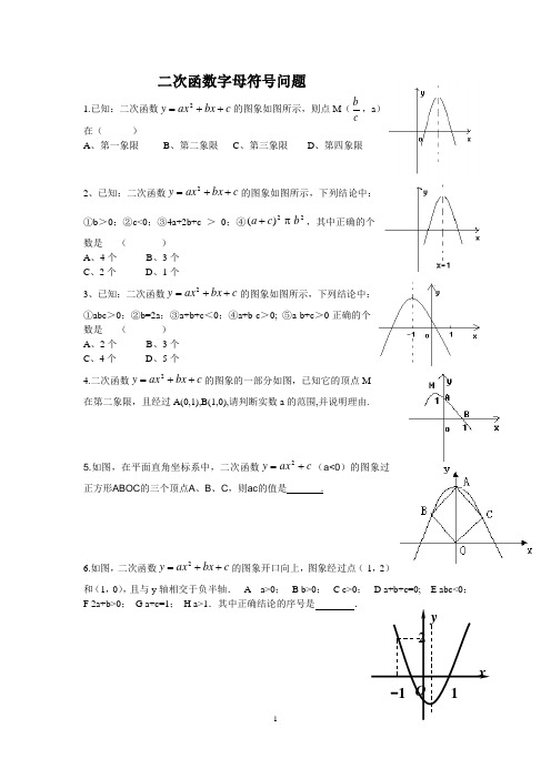 二次函数符号问题