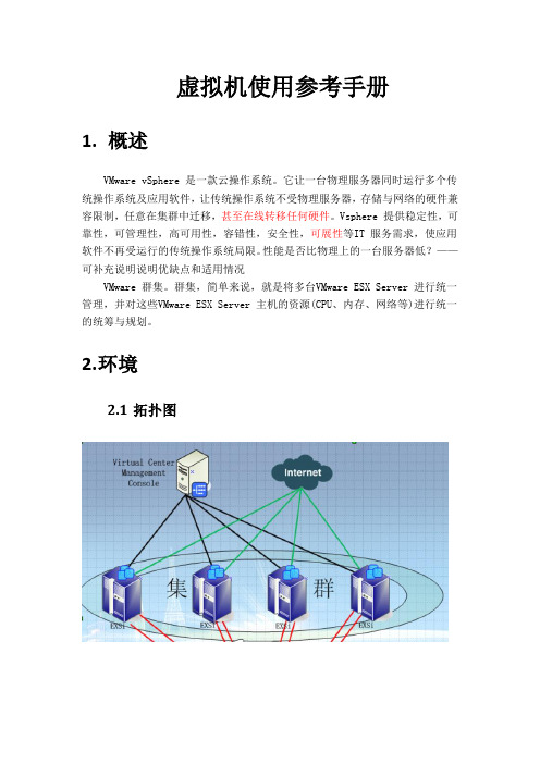 vmware+esxi+使用参考手册