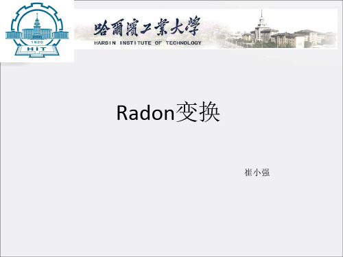 《Radon变换》PPT课件