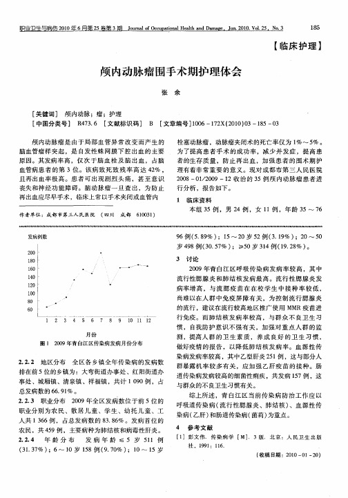 颅内动脉瘤围手术期护理体会