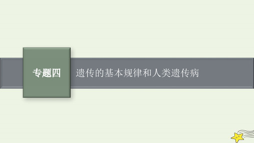 2023版高考生物二轮复习专题4遗传的基本规律和人类遗传参件