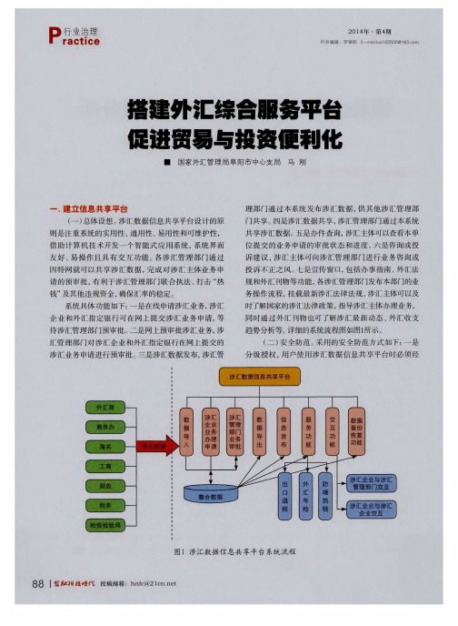 搭建外汇综合服务平台促进贸易与投资便利化