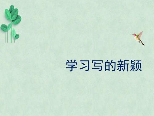 注重创新——学习写得新颖ppt课件3 人教课标版
