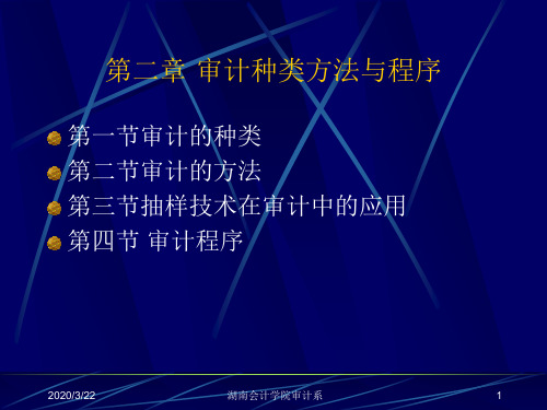 第二章审计种类、方法和程序
