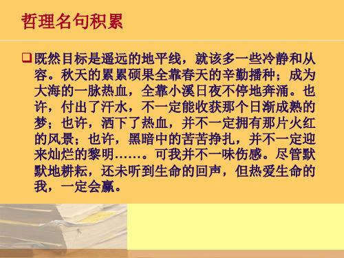 整句与散句的变换(课件)