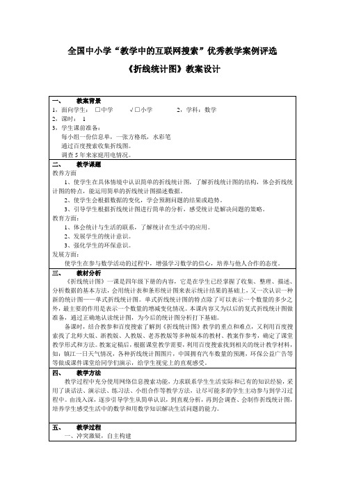 2011 百度搜索教案评比 折线统计图