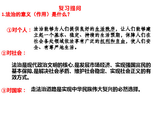 人教部编版道德与法治九年级上册4.2 凝聚法治共识 课件(共23张PPT)