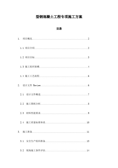 型钢混凝土工程专项施工方案