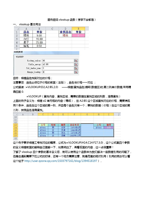 图例细说vlookup函数