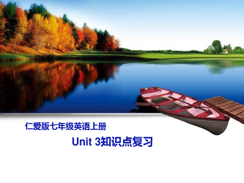 仁爱版七年级英语上册 --Unit3 复习