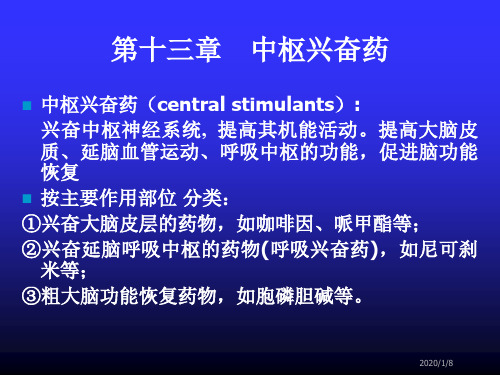 第13章-中枢兴奋药素材