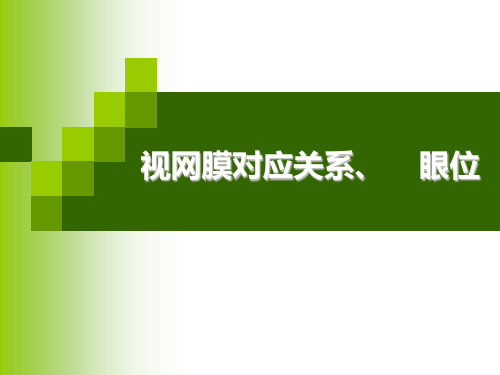 7视网膜对应关系、眼位1