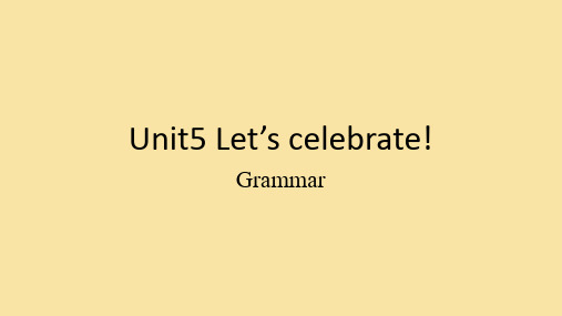 Unit5+Grammar+课件+2023-2024学年牛津译林版英语七年级上册++