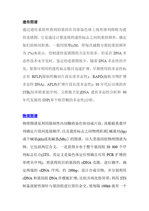 物理图谱与遗传图谱知识总结(doc8)