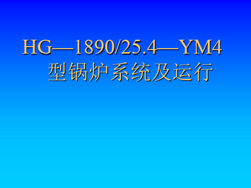 超临界600MW锅炉系统及运行的介绍