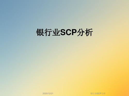 银行业SCP分析