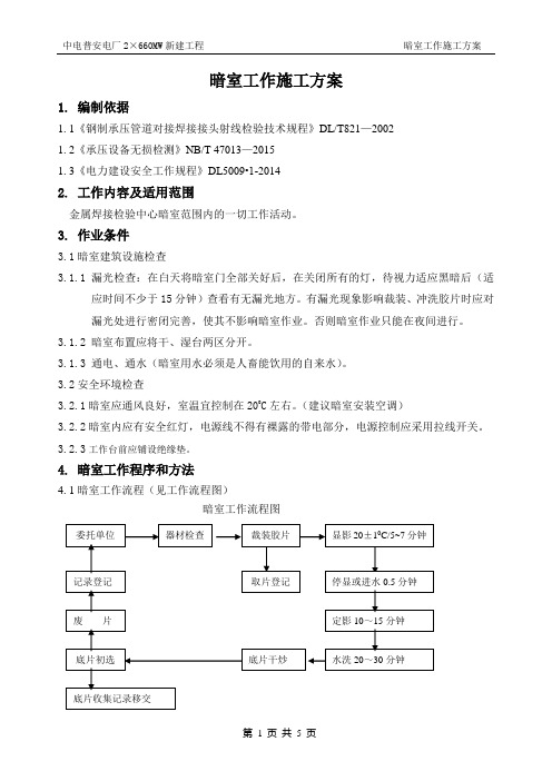 暗室工作施工方案.