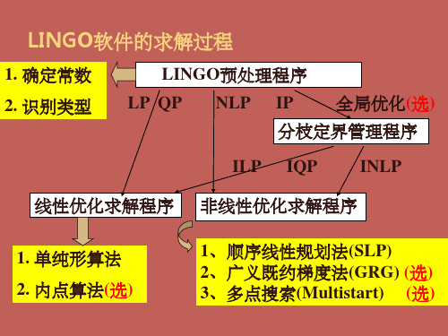 lingo解非线性规划