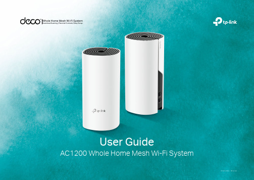 Deco Whole Home Mesh Wi-Fi System AC1200用户指南说明书