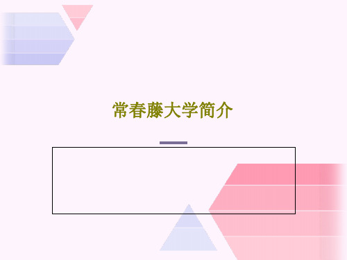 常春藤大学简介50页PPT