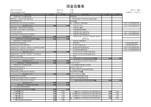 现金流量表