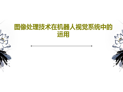 图像处理技术在机器人视觉系统中的运用PPT共23页