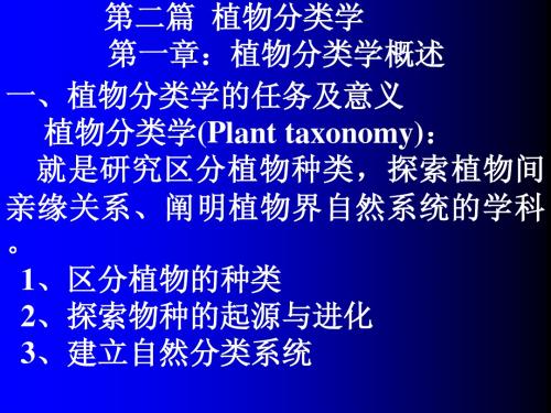 药用植物ppt(分类概述)