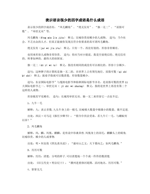 表示语言很少的四字成语是什么成语