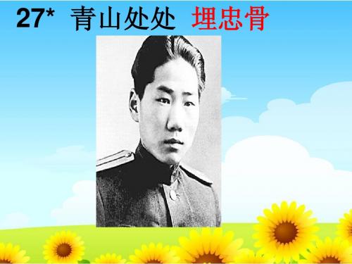 【五年级语文上册优质课件】27青山处处埋忠骨