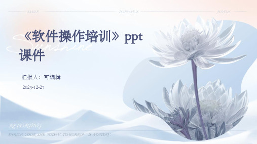 《软件操作培训》PPT课件