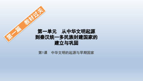 2021版(新教材)人教历史必修中外历史纲要上册同步课件1-第1课 中华文明的起源与早期国家