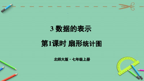 统编北师大版七年级数学上册优质课件 第1课时 扇形统计图