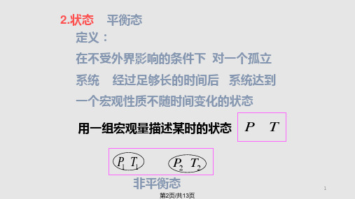 平衡态理想气体方程课件