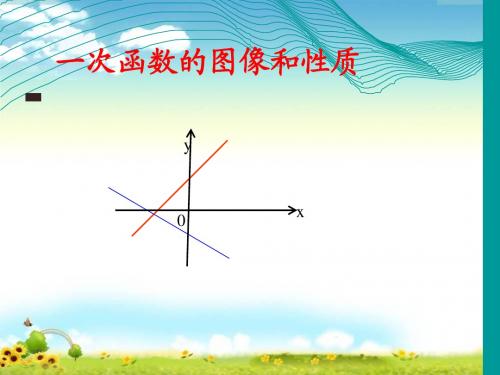 八年级数学一次函数图像和性质与方程关系ppt