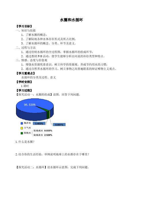 水圈水循环导学案